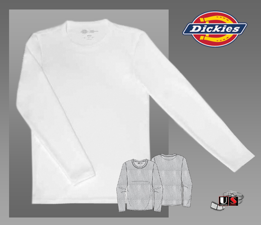 Dickies Men's Long Sleeve Crew Neck Shirt - Click Image to Close