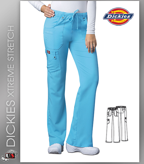 Dickies Xtreme Stretch Original Junior Fit Flare Leg Pant - Click Image to Close