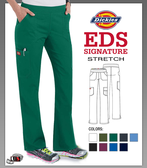 Dickies EDS Signature Mid Rise Moderate Flare Leg Pull-On Pant - Click Image to Close