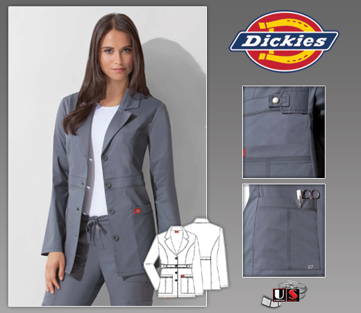Dickies GenFlex Youtility Contrast Stitch Lab Coat - Click Image to Close