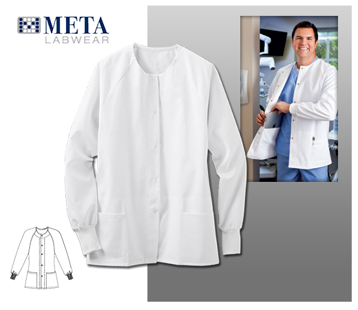 Meta Labwear Unisex Warm-Up Jacket - Click Image to Close