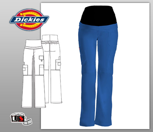 Dickies GenFlex Maternity Knit Waist Pull-On Pant - Click Image to Close