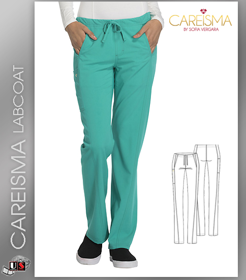 Careisma Women's Solid Low Rise Straight Leg Drawstring Pant - Click Image to Close