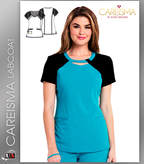 Careisma Women's Women's Round Neck Short Sleeve Top - Click Image to Close