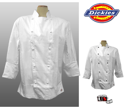 Dickie's Executive White Chef Coat - Click Image to Close