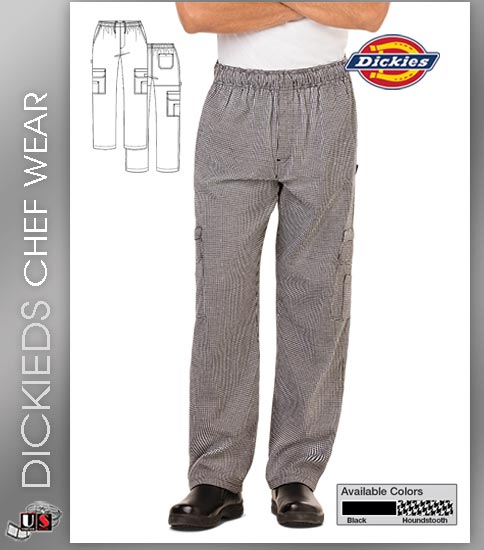 Dickies Chef Men's Cargo 5 Pockets Chef Pant - Click Image to Close