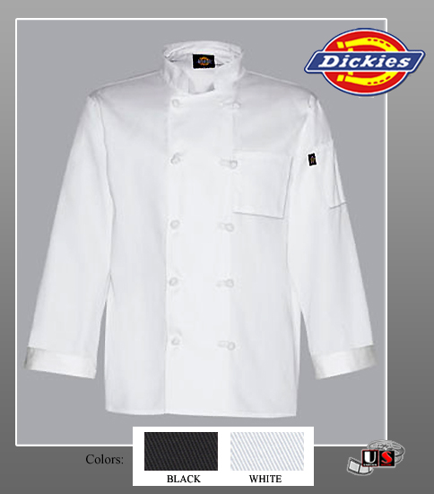 Dickies Chef Francesco Classic Chef Coat - Click Image to Close