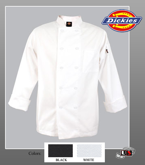 Dickies Chef Stephano Classic Chef Coat - Click Image to Close