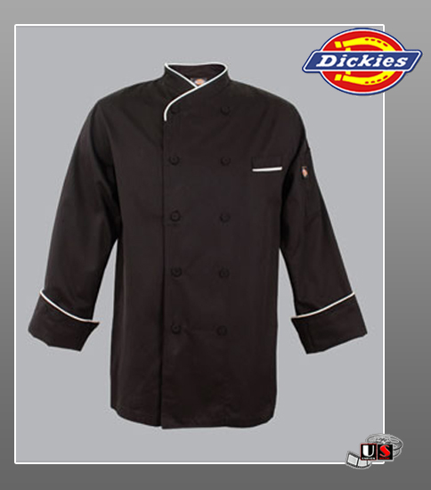 Dickies Chef Snap Front Cook Shirt - Click Image to Close