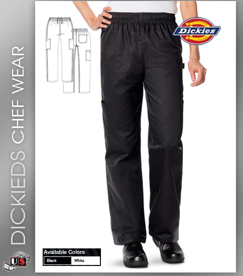 Dickies Chef Unisex 3 Pockets Chef Pant - Click Image to Close