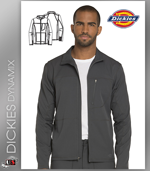 Dickies Dynamix Men's Zip Front Warm-Up Jacket - Click Image to Close