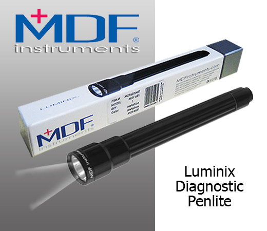 MDF LUMiNiX Professional Diagnostic Penlight Black - Click Image to Close