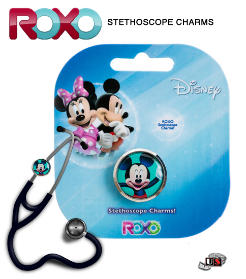 Disney Mickey Mouse Stethoscope Charm - Click Image to Close
