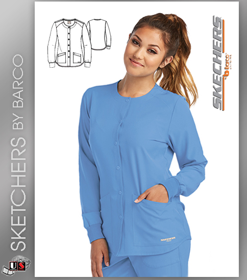 Sketchers Scrubs Stability Warm-Up Jacket - Click Image to Close