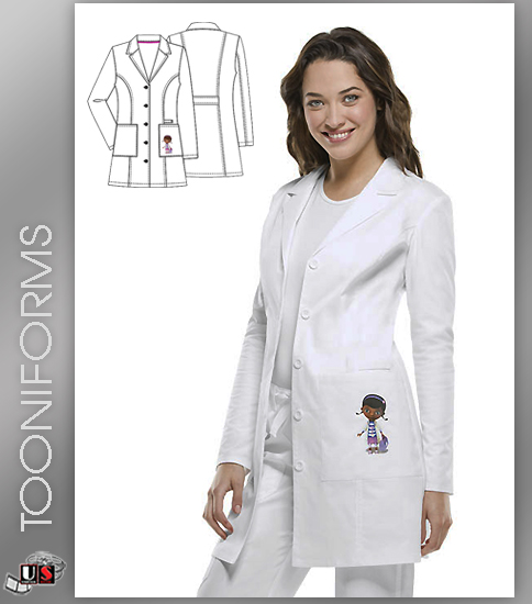 Tooniforms By Cherokee 33" Doc Mc Stuffins Embroidered Lab Coat - Click Image to Close