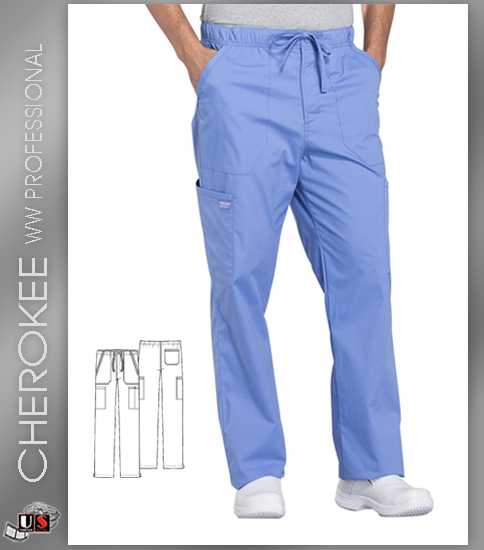 Cherokee Workwear Professionals Men's Tapered Leg Cargo Pant - Click Image to Close