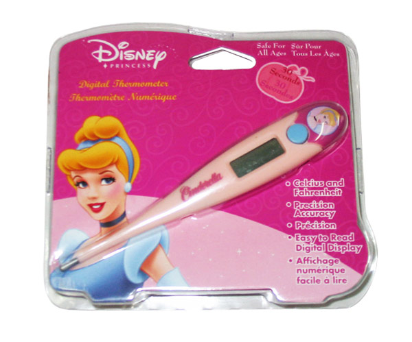 Disney Cinderella Digital Thermometer - Click Image to Close