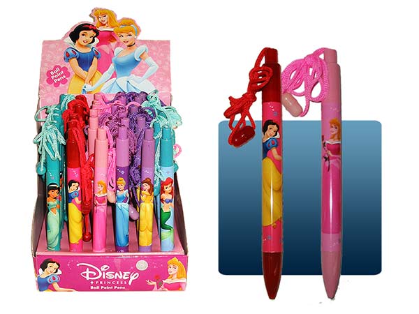 Disney's Princess Set of 3 Rope Pens - Click Image to Close