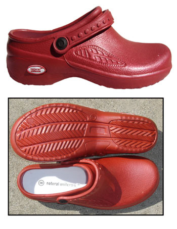 Red Nursing Clogs - Click Image to Close