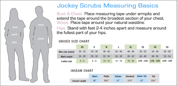 Scrubs Size Chart